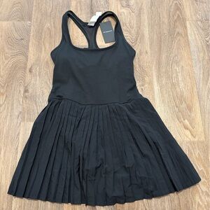 Fabletics Black Pleated Active Dress